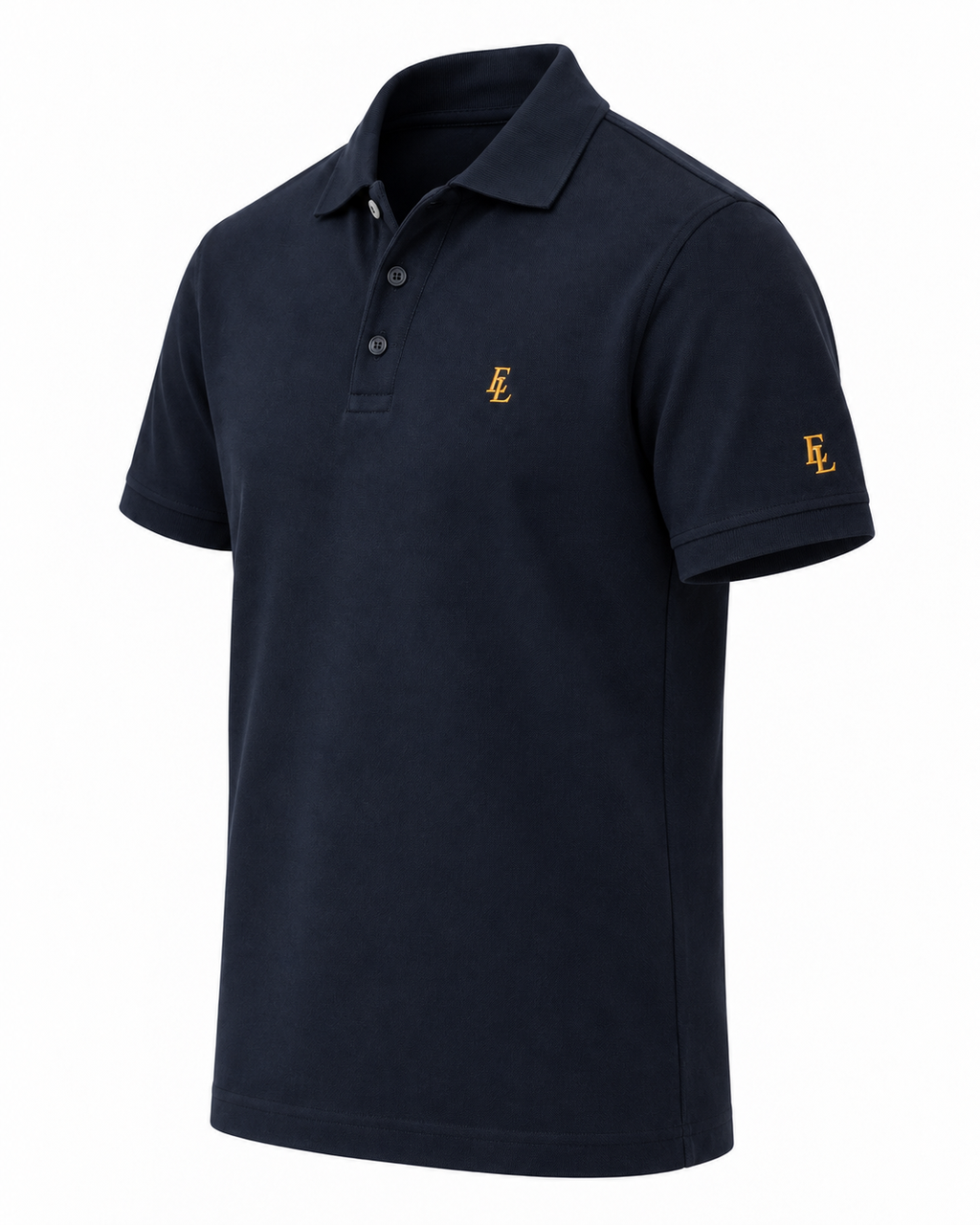 Signature Gold Embroidered Piqué Polo Shirt / EL / 07