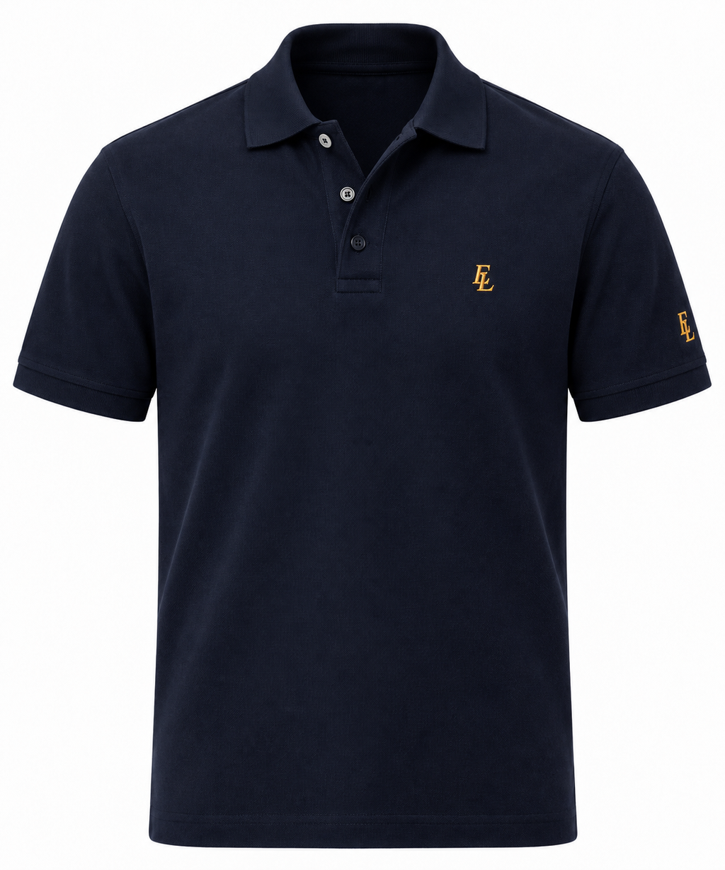 Signature Gold Embroidered Piqué Polo Shirt / EL / 07