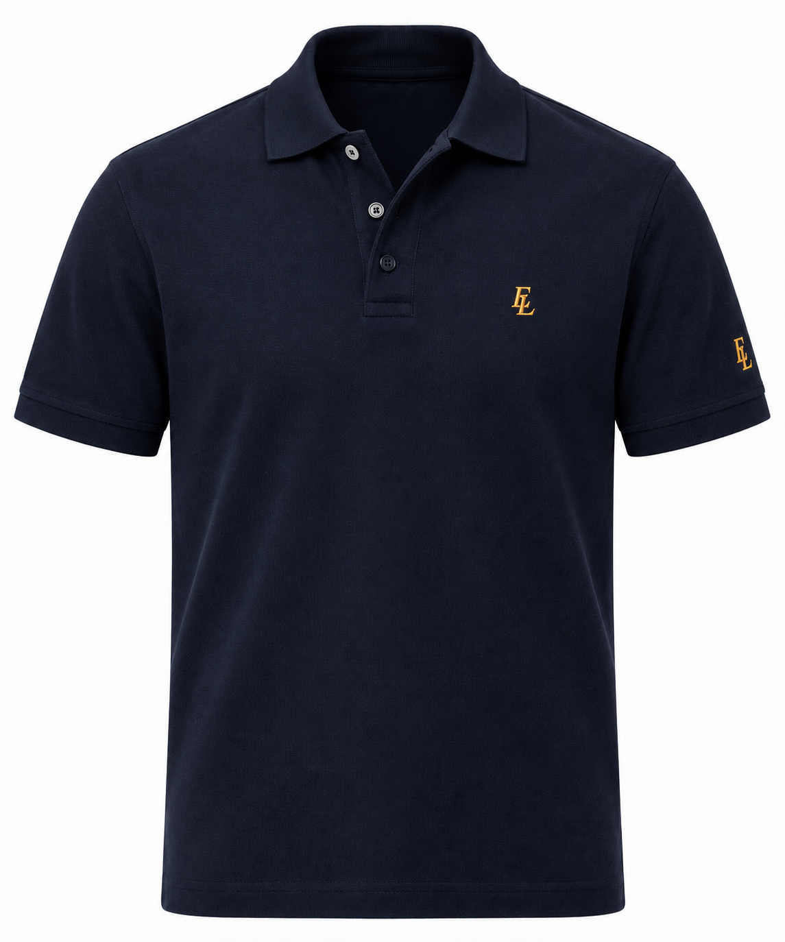 Signature Gold Embroidered Piqué Polo Shirt / EL / 07